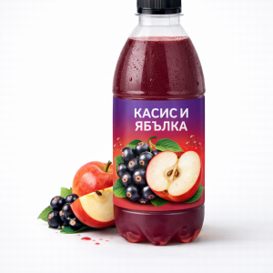 Негазирана напитка Касис и Ябълка