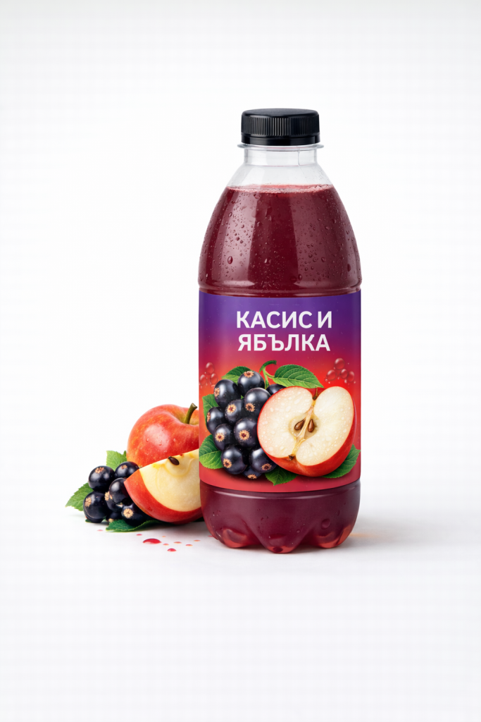 Негазирана напитка Касис и Ябълка