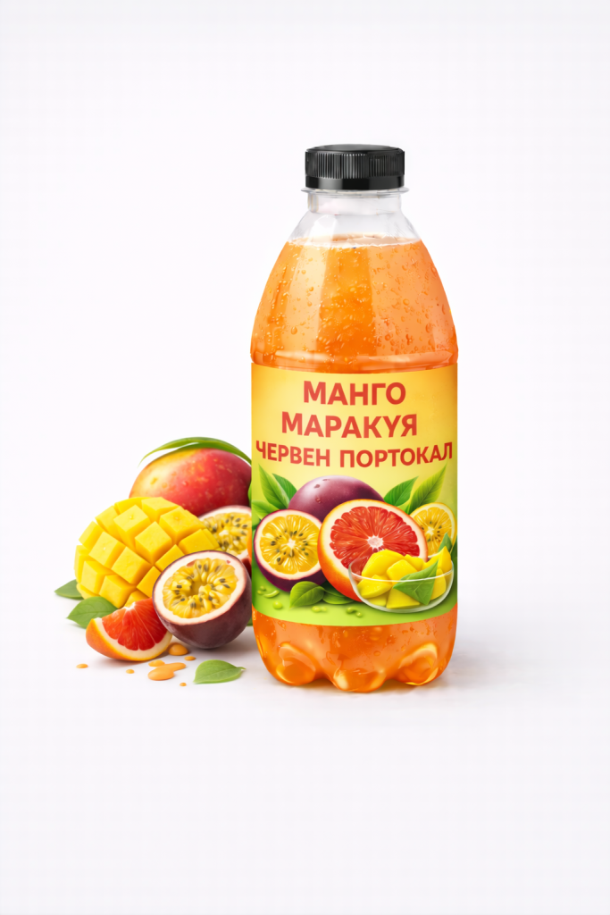 Негазирана напитка Манго, Маракуя и Червен Портокал