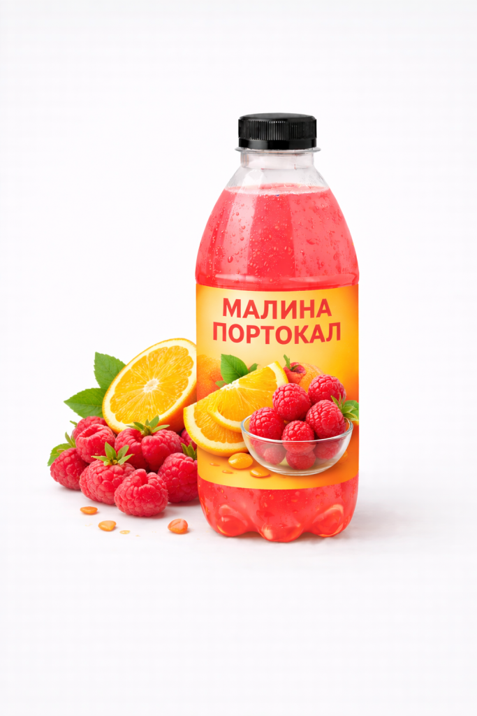 Негазирана напитка Малина и Портокал