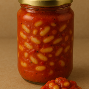 Боб с лютеница