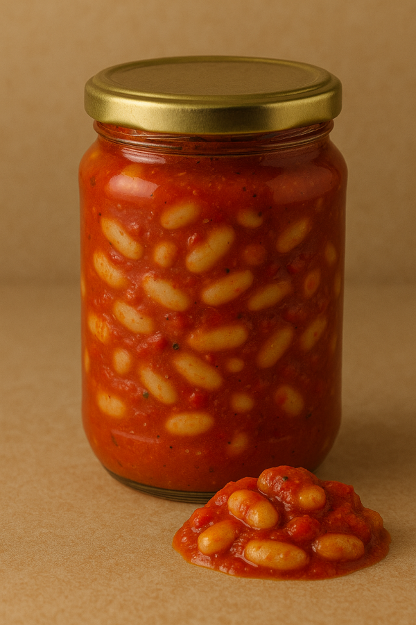 Боб с лютеница